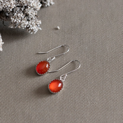 Carnelian Earrings - Hebel Design