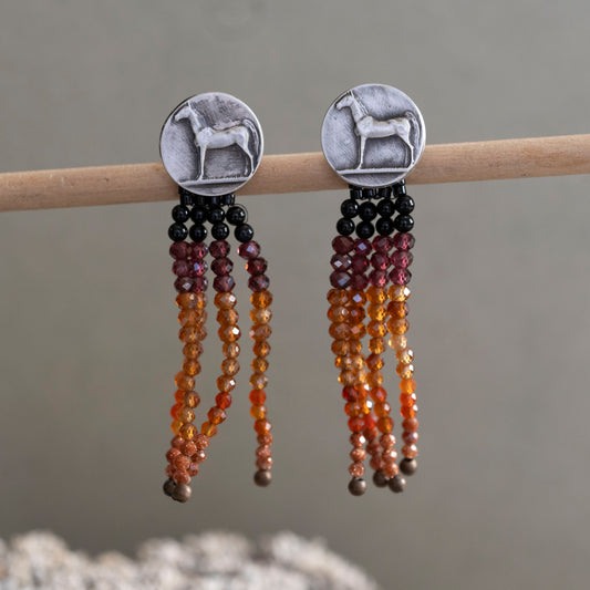 Fire Horse Earrings - Hebel Design