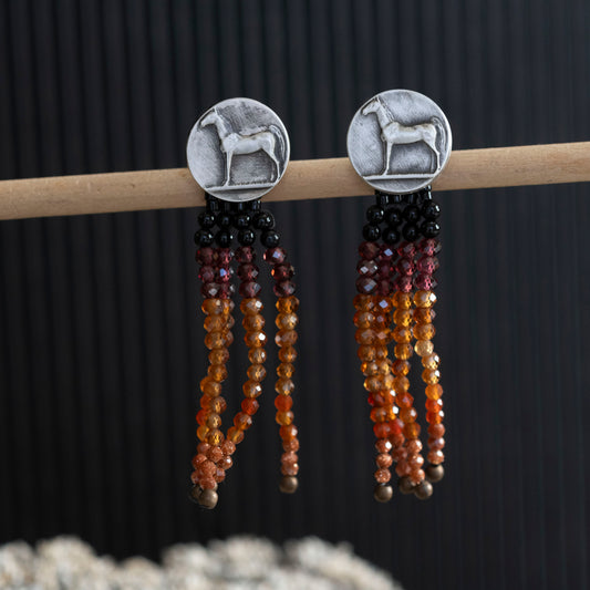 Fire Horse Earrings - Hebel Design