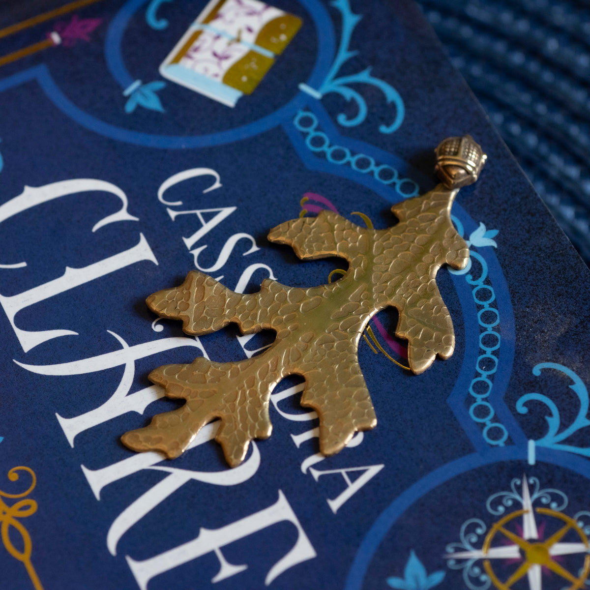 Brass Oak Leaf Bookmark