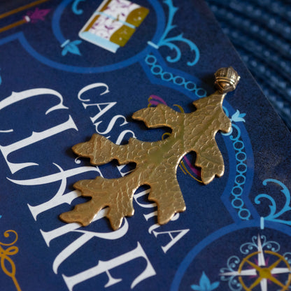 Brass Oak Leaf Bookmark