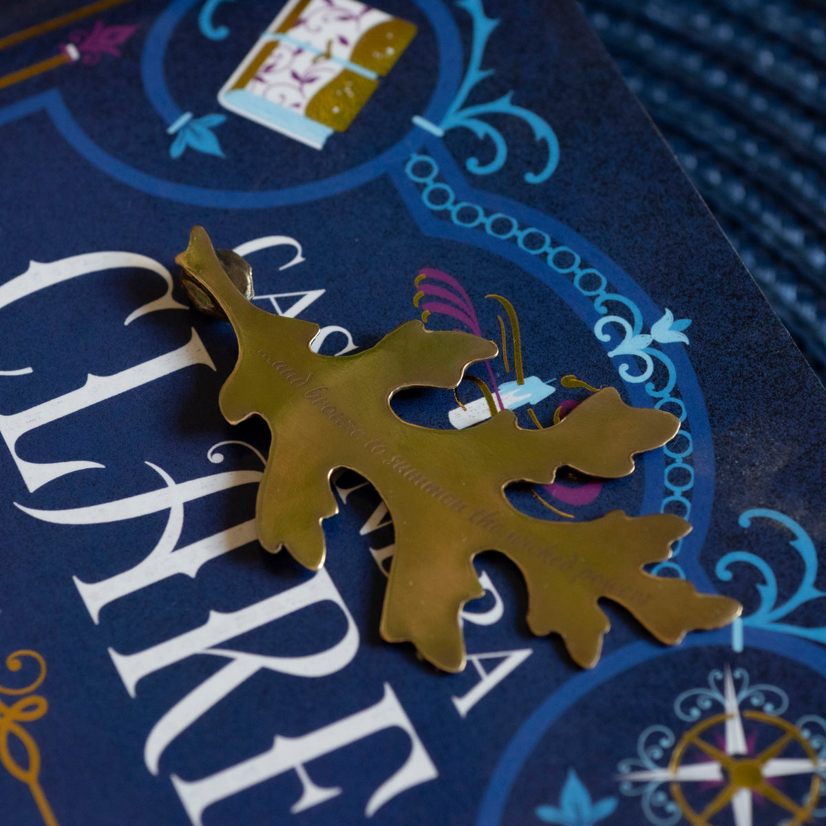 Brass Oak Leaf Bookmark