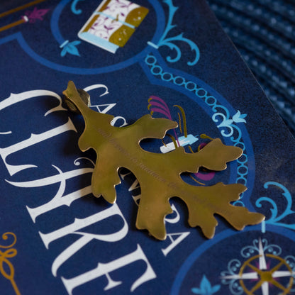 Brass Oak Leaf Bookmark
