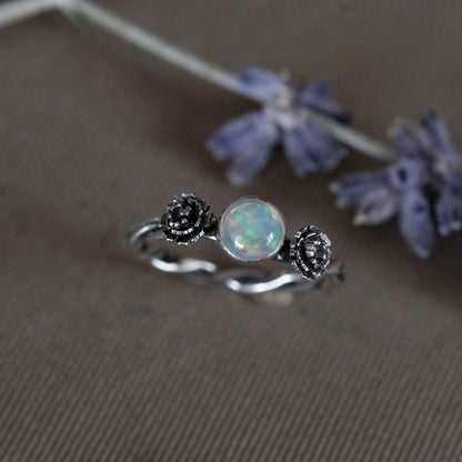 October Opal and Marigold Ring