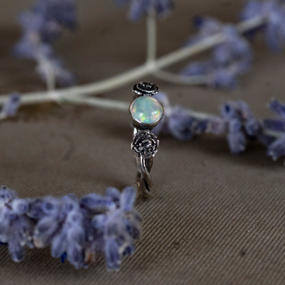 October Opal and Marigold Ring