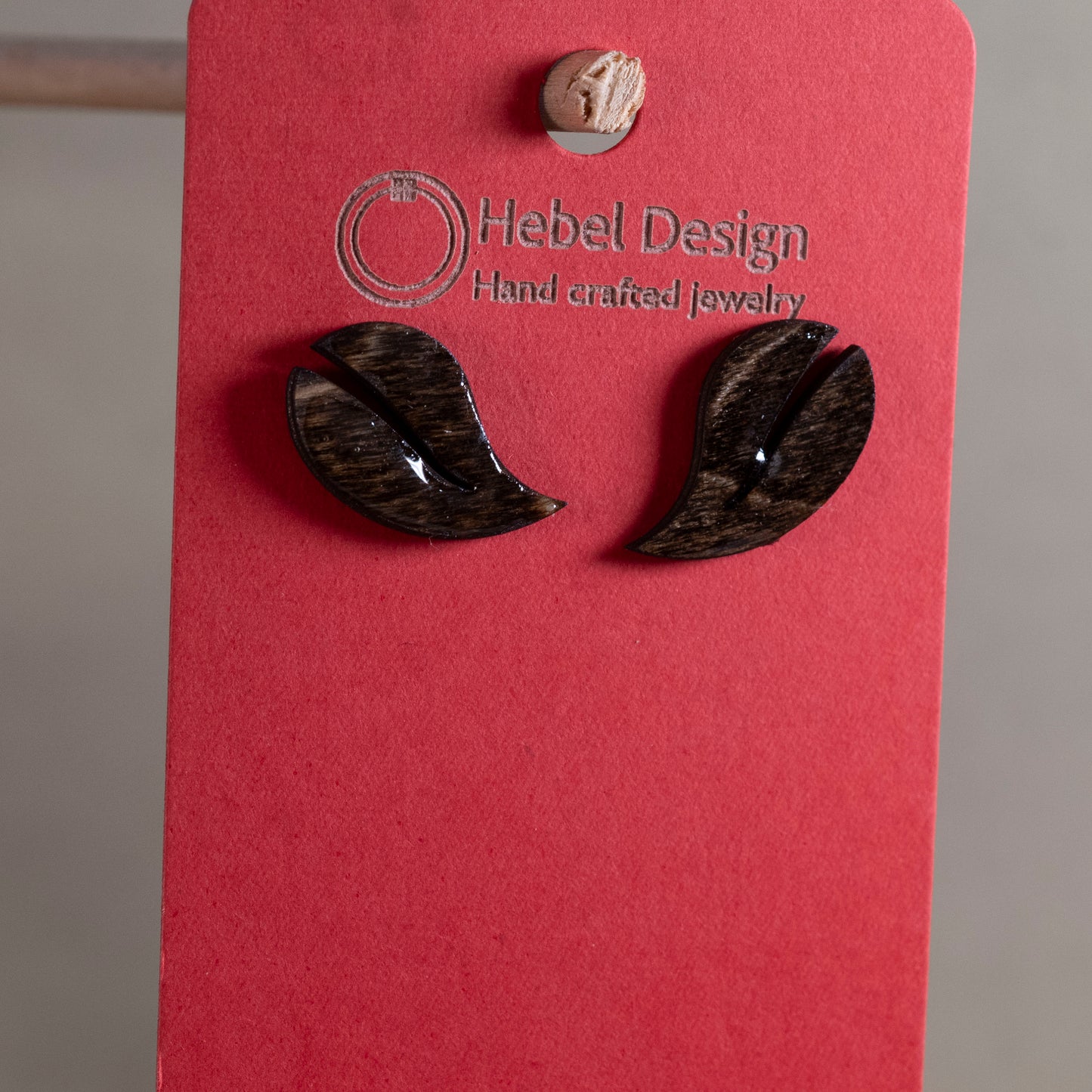 Wooden Earrings Post Single Pair