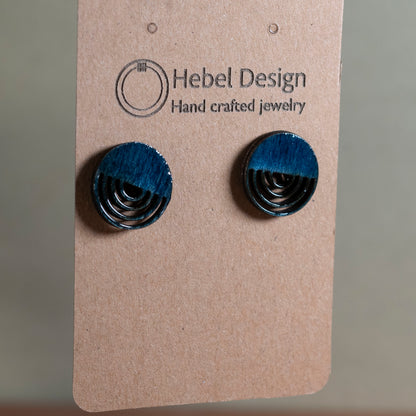 Wooden Earrings Post Single Pair