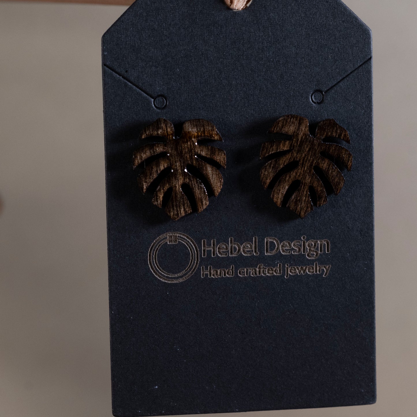 Wooden Earrings Post Single Pair