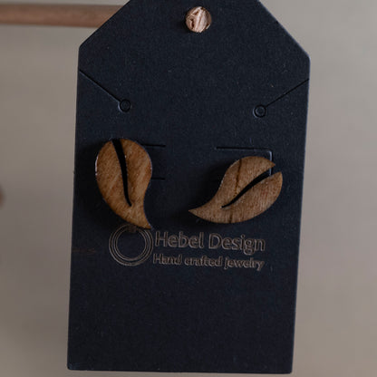 Wooden Earrings Post Single Pair