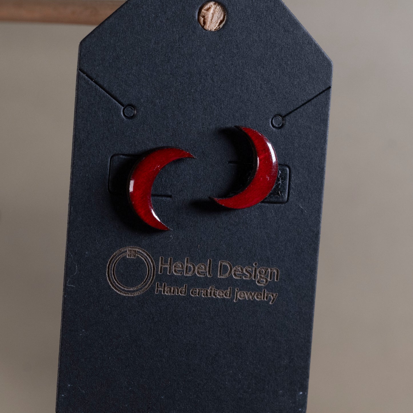 Wooden Earrings Post Single Pair