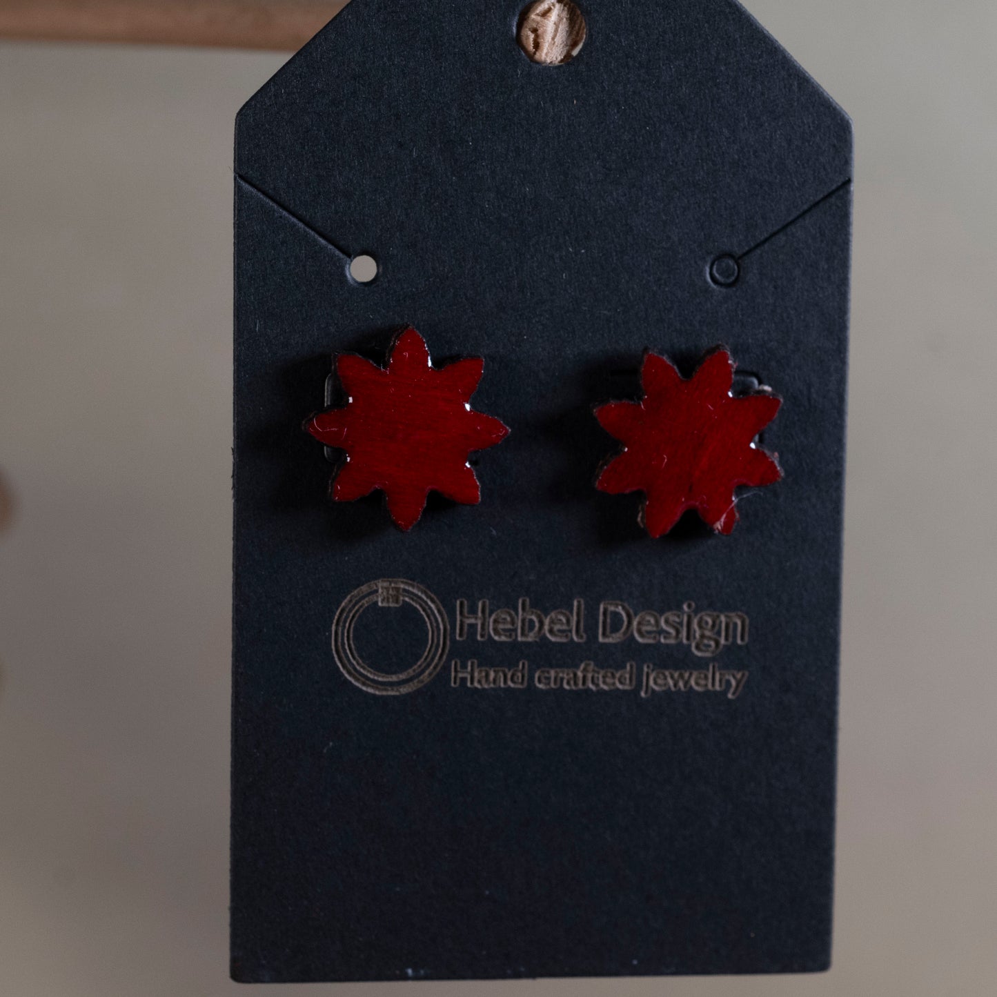 Wooden Earrings Post Single Pair