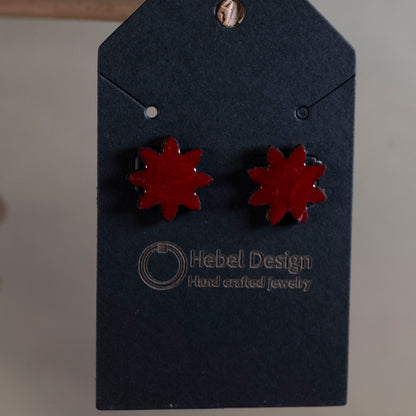 Wooden Earrings Post Single Pair