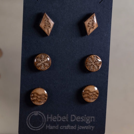 Wooden Earrings Post Multiples