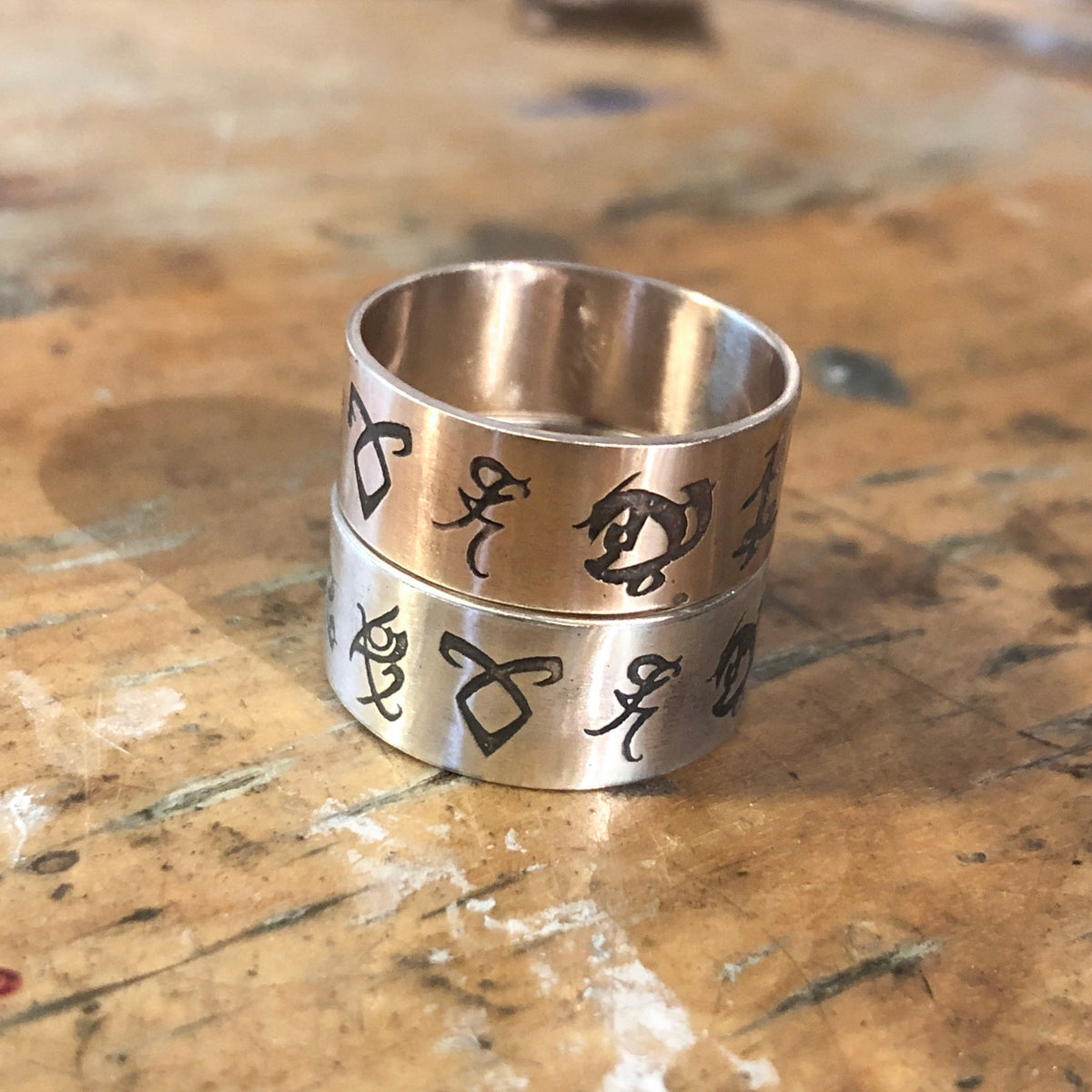 Engraved Runes Ring