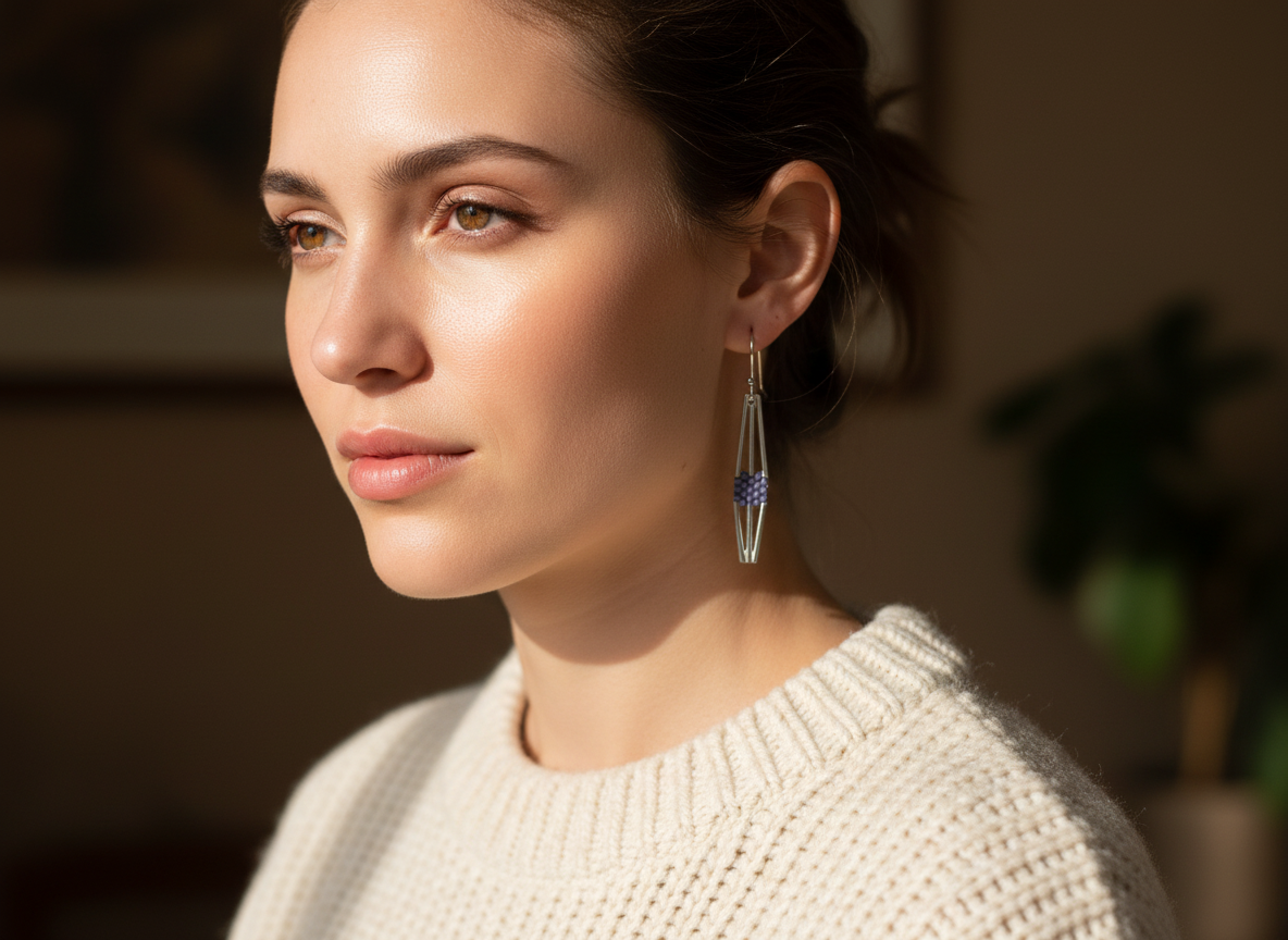 Russian Sage Earrings - Hebel Design