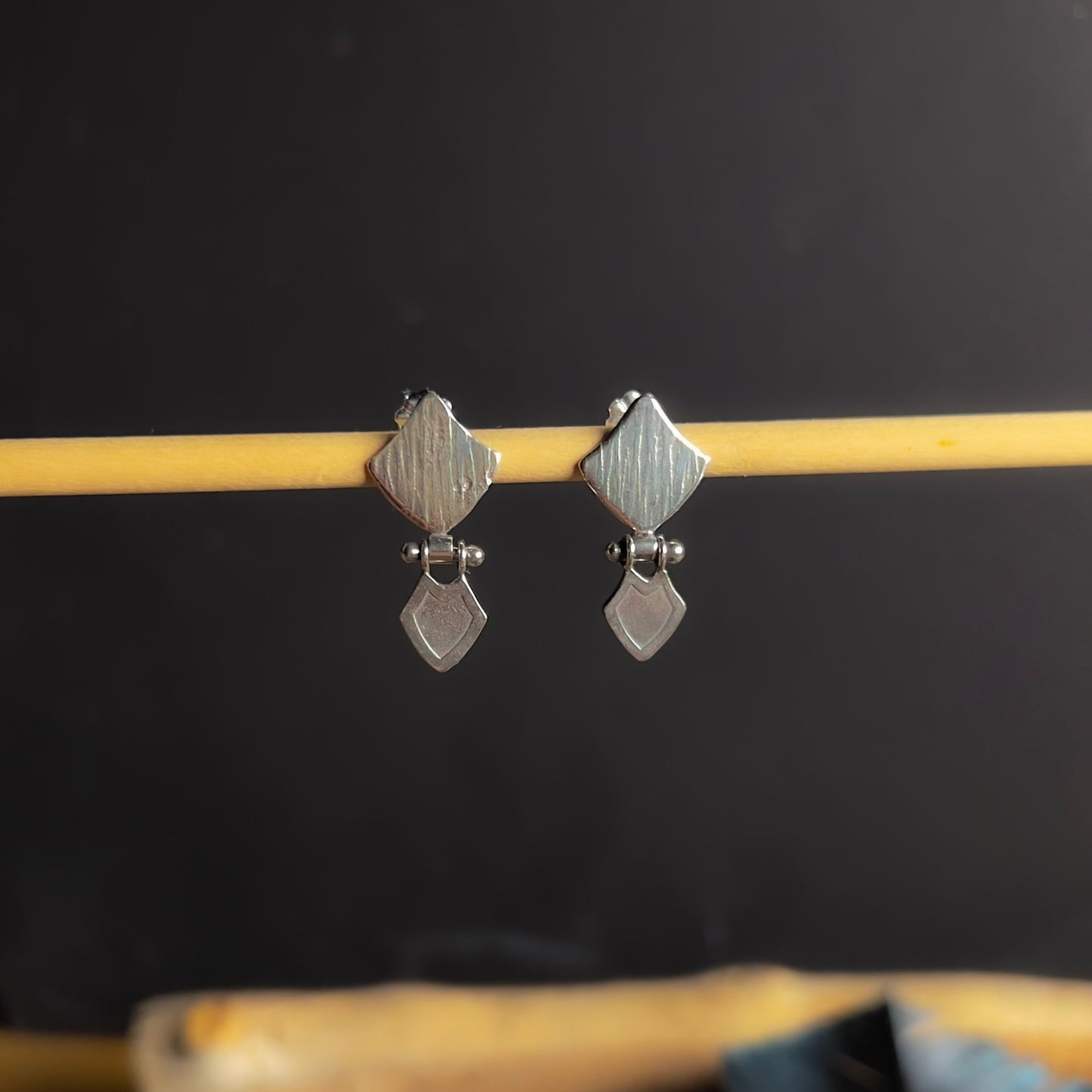 Mini Shield Earrings - SAMPLE