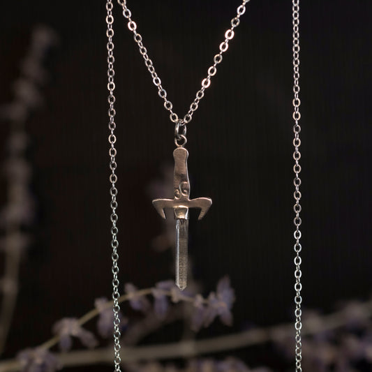 Seraph Blade Crystal Quartz Pendant