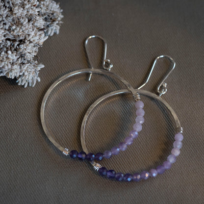 The Ethereal Orbit Hoops - OOAK - Hebel Design