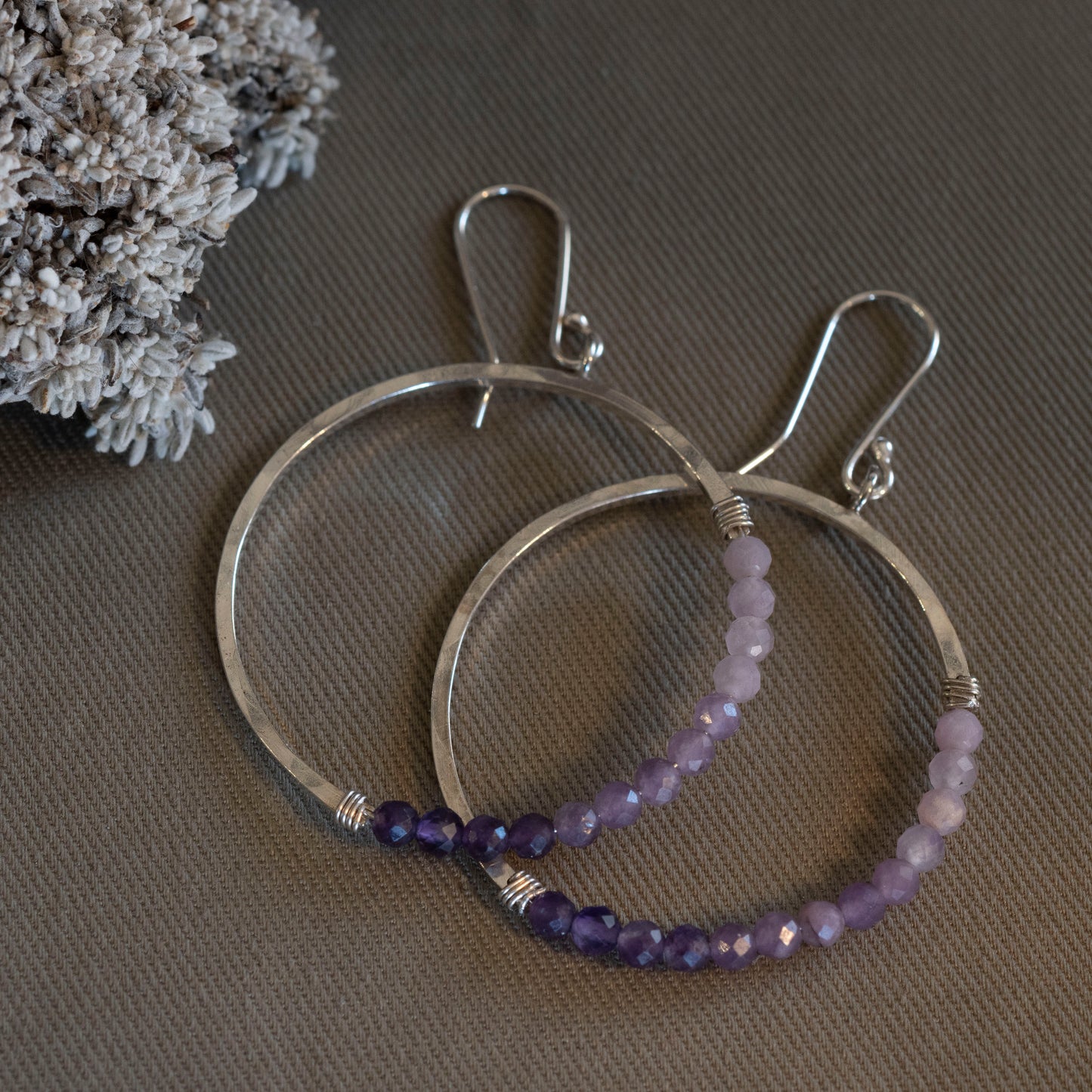 The Ethereal Orbit Hoops - OOAK - Hebel Design