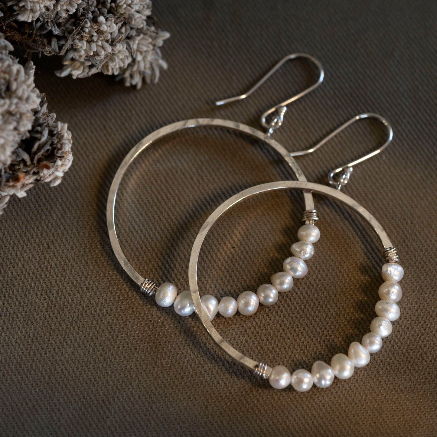 The Ethereal Orbit Hoops - OOAK - Hebel Design