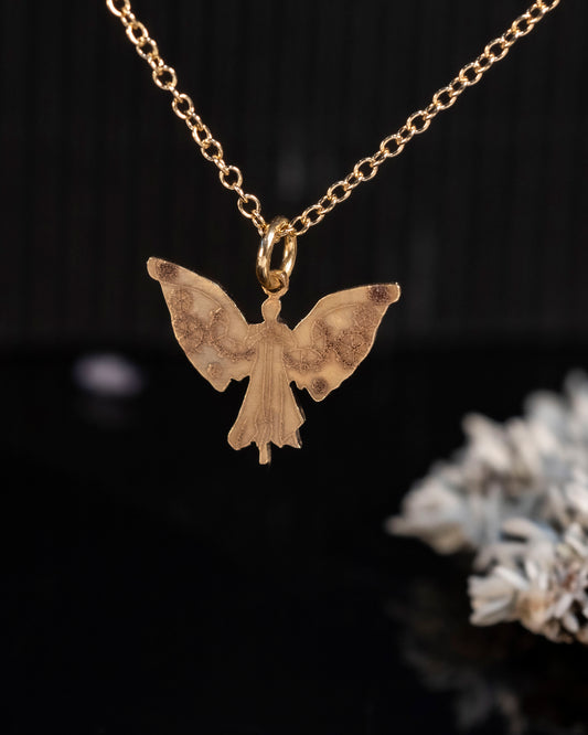 Tessa's Clockwork Angel Necklace brass replica inspired by The Infernal Devices