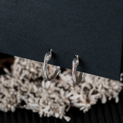 Tiny Snake hoop earrings