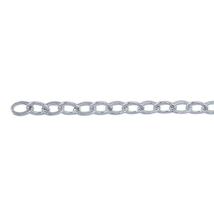 Sterling Silver Flat Cable Chain - Hebel Design